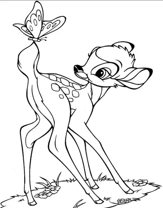 Bambi Coloring 4