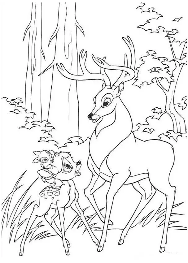 Bambi Coloring 10
