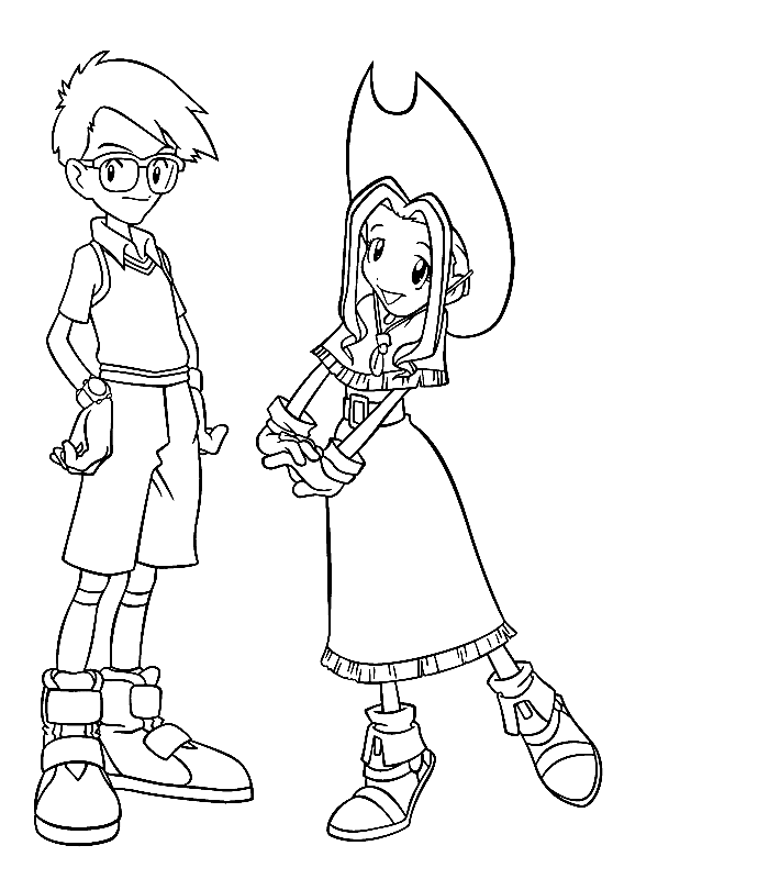 Digimon Tamers Coloring Pages 4
