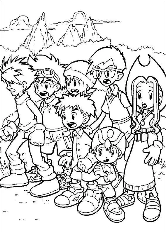 Digimon Tamers Coloring Pages 7