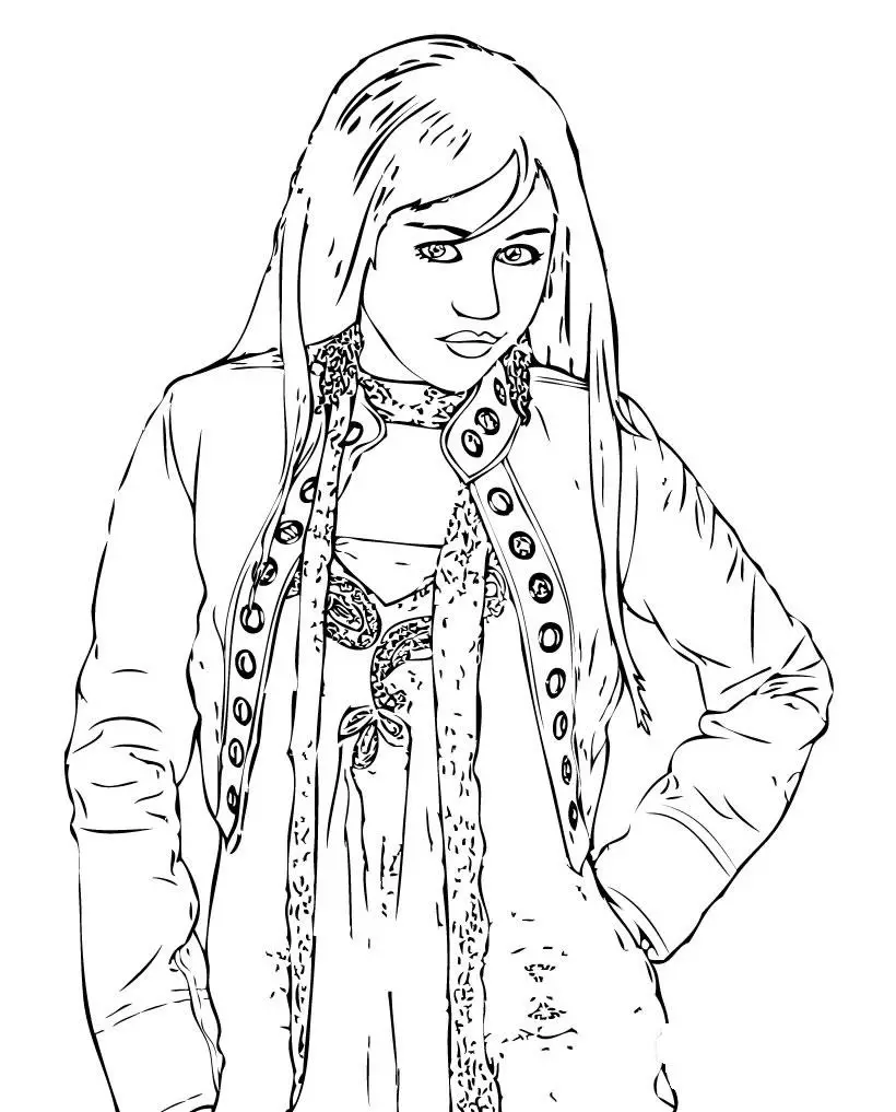 Hannah Montana Coloring Pages 6