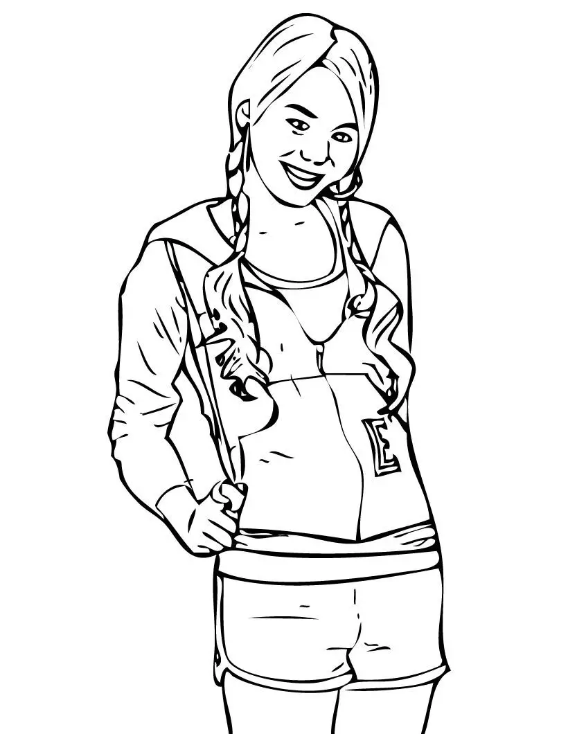 Hannah Montana Coloring Pages 8