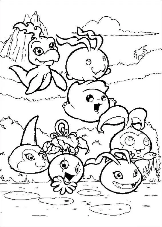 Digimon Tamers Coloring Pages 6
