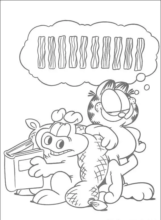 Garfield Coloring Pages 7