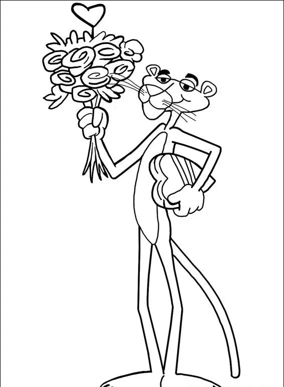 Pink Panther Coloring Pages 3
