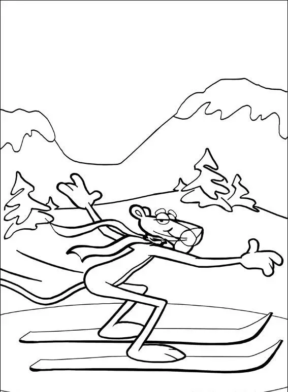 Pink Panther Coloring Pages 7