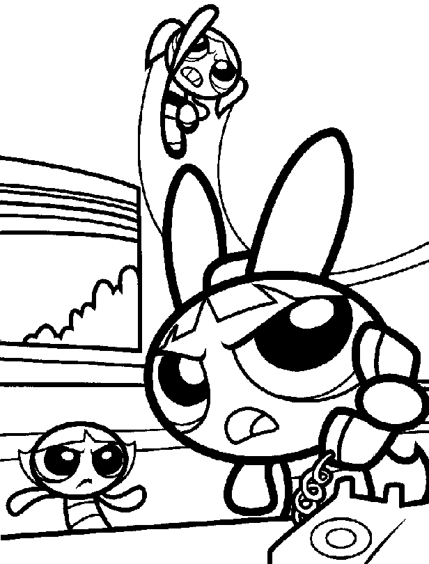 Power Puff Girls Coloring 4