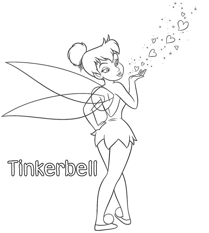 Tinkerbell Coloring Pages 2