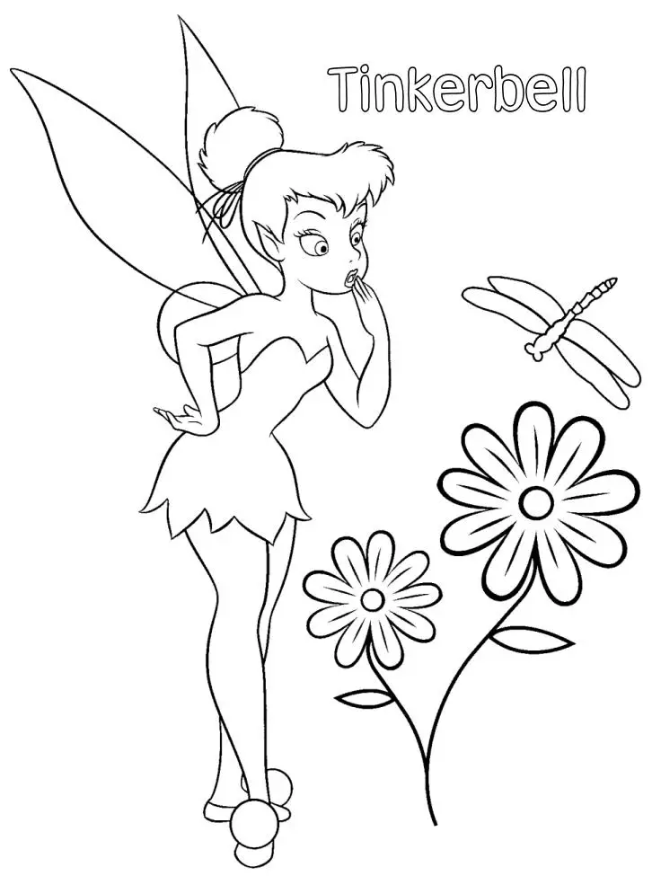 Tinkerbell Coloring Pages 3