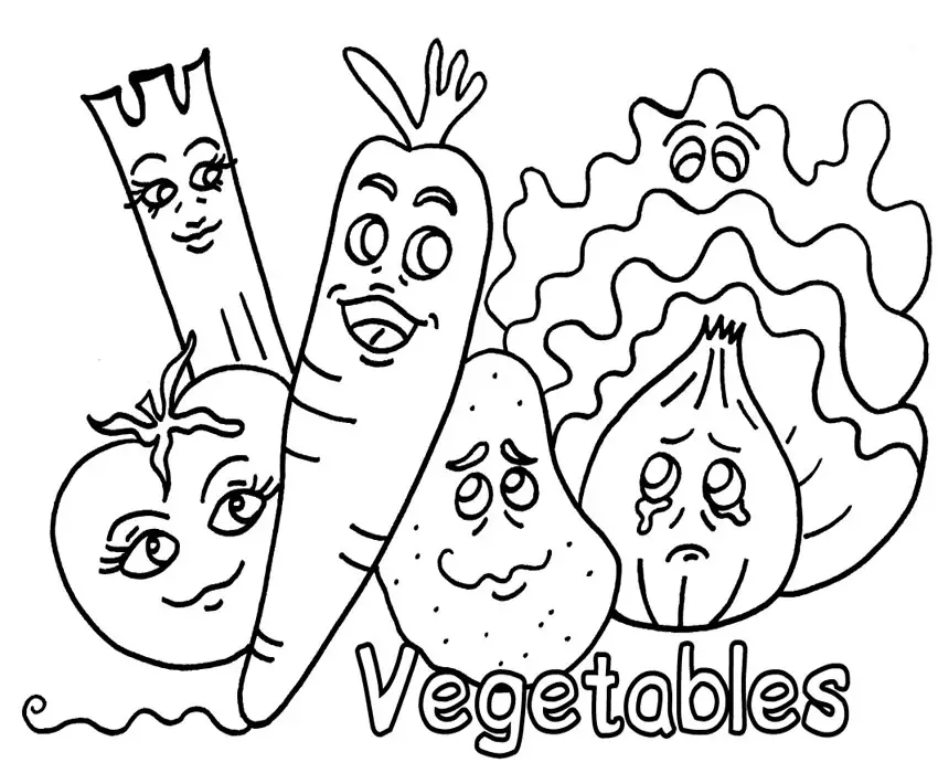 Vegetable Coloring 1