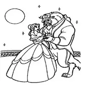 Belle Coloring Pages 11