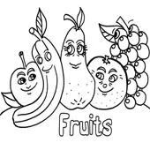 Fruit Coloring Sheet 2