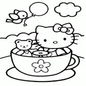 Hello Kitty Coloring Pages 15